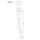 Globo RYAN 15629W-3 LED závěsné stropní svítidlo G9