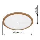Globo GLB41562-18WW LED přisazené stropní svítidlo SAPANA | 18W integrovaný LED zdroj | 1600lm | 3000K