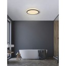 Globo 41562-24B LED stropní svítidlo Sapana 1x18W | 1600lm | 3000K | IP44 - switchdimmer, paměťová funkce, černá, opál