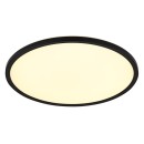 Globo 41562-24B LED stropní svítidlo Sapana 1x18W | 2300lm | 3000K | IP44 - switchdimmer, paměťová funkce, černá, opál