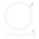 Globo 41562-24B LED stropní svítidlo Sapana 1x18W | 1600lm | 3000K | IP44 - switchdimmer, paměťová funkce, černá, opál