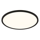 Globo 41562-24B LED stropní svítidlo Sapana 1x18W | 1600lm | 3000K | IP44 - switchdimmer, paměťová funkce, černá, opál