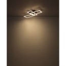 Globo 67328-24OC LED přisazené stropní svítidlo SAPENA | 24W integrovaný LED zdroj | 1800lm | 4000K | černá