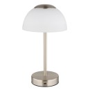 Globo 21014N LED stolní lampička SARIMA | 3W integrovaný LED zdroj | 150lm | 2700/4000/6000K | s vypínačem | chrom