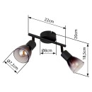 Globo GLB54312-2 bodové stropní svítidlo SATELLA E14