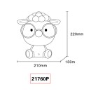 Globo SHEEPY 21760P LED stolní lampička | 1W LED | 32lm | 3000K