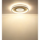 Globo 48563-40S LED přisazené stropní svítidlo SHIRLEY  | 40W integrovaný LED zdroj | 1500lm | 2700-6500K | dálkové ovládání | stmívač | béžová