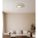 Globo 48563-40S LED přisazené stropní svítidlo SHIRLEY  | 40W integrovaný LED zdroj | 1500lm | 2700-6500K | dálkové ovládání | stmívač | béžová