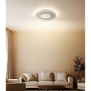 Globo 48563-40S LED přisazené stropní svítidlo SHIRLEY  | 40W integrovaný LED zdroj | 1500lm | 2700-6500K | dálkové ovládání | stmívač | béžová