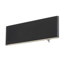 Globo 41751-8B LED nástěnné svítidlo Siegfried 1x8W | 240lm | 3000K - vypínač na těle, černá
