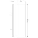 Globo 41751-8B LED nástěnné svítidlo Siegfried 1x8W | 240lm | 3000K - vypínač na těle, černá