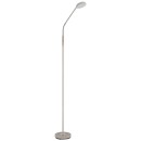 Globo 58504SSA LED stojací lampa SILVIO  | 6.5W integrovaný LED zdroj | 350lm | 2700/3350/4000K | s vypínačem | béžová