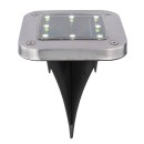 Globo 33414Q-2 LED venkovní solární svítidlo 8x0,1W | 6000K | IP44 - sada 2ks, černá