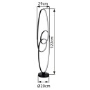 Globo GLB67177-36S LED stojací lampa SPIRA  | 39W integrovaný LED zdroj | 1890lm | 2700-6500K