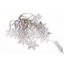 LED vánoční řetěz VLOČKY LED 20 LED délka 3 m, IP20 - pro vnitřní použití