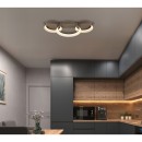 Globo 48048D2 LED přisazené stropní svítidlo SYRAKUS  | 40W integrovaný LED zdroj | 1590lm | 3000K | hnědá