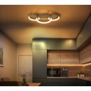 Globo 48048D2 LED přisazené stropní svítidlo SYRAKUS  | 40W integrovaný LED zdroj | 1590lm | 3000K | hnědá