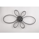 Trio T645619132 LED přisazené stropní svítidlo FLY | 32W integrovaný LED zdroj | 3900lm | 3000K