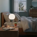 Italux TB-92039-CH LED stolní lampička Cave | 4.8W integrovaný LED zdroj | 495lm | 3000K | s vypínačem | chrom | opálová