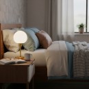 Italux TB-92039-GD LED stolní lampička Cave | 4.8W integrovaný LED zdroj | 495lm | 3000K | s vypínačem | zlatá | opálová