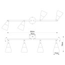 Globo 54919-4 stropní bodové svítidlo Tadeus 4x40W | E14