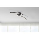 Globo 67129-12 LED koupelnové přisazené stropní svítidlo Tansy I 1x12W | 1000lm | 3000-4000-6000K | IP44 - nastavitelné, paměťová funkce, krokové stmívání, černá