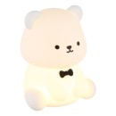 Globo 2870 LED stolní lampička TEDDY  | 1W integrovaný LED zdroj | 35lm | rgb - barevné | s vypínačem | bílá