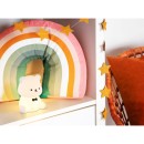 Globo 2870 LED stolní lampička TEDDY  | 1W integrovaný LED zdroj | 35lm | rgb - barevné | s vypínačem | bílá