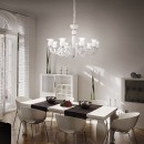 Ideal Lux 068428 závěsné stropní svítidlo Teseo 9x40W|E14 - bílé