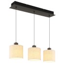 Globo 31540308 LED závěsné stropní svítidlo THEA | 24W integrovaný LED zdroj | 1150lm | 3000K | černá