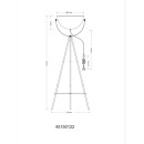 Globo 45150122 stojací lampa TIMO  E27 | s vypínačem | béžová