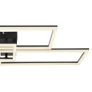 Globo 67247-58 LED přisazené stropní svítidlo Tiny1x58W | 4300lm | 2700-6000K- dálkové ovládání, stmívatelné, paměťová funkce, noční režim, černá, opál