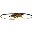 Globo 67362-42 LED přisazené stropní svítidlo TISHA | 40W integrovaný LED zdroj | 1700lm | 3000K | černá