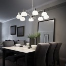 Ideal Lux 068459 závěsné stropní svítidlo Tokyo 5x40W|E14 - chrom