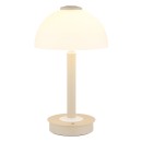 Globo 21953SA LED stolní lampička ULDIN  | 7W integrovaný LED zdroj | 255lm | 3000K | s vypínačem | béžová