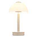 Globo 21953SA LED stolní lampička ULDIN  | 7W integrovaný LED zdroj | 255lm | 3000K | s vypínačem | béžová