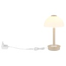Globo 21953SA LED stolní lampička ULDIN  | 7W integrovaný LED zdroj | 255lm | 3000K | s vypínačem | béžová