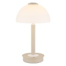 Globo 21953SA LED stolní lampička ULDIN  | 7W integrovaný LED zdroj | 255lm | 3000K | s vypínačem | béžová