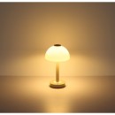 Globo 21953SA LED stolní lampička ULDIN  | 7W integrovaný LED zdroj | 255lm | 3000K | s vypínačem | béžová