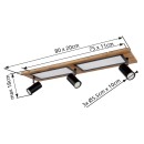 Globo GLB67306D1 LED přisazené stropní svítidlo ULLA | 24W integrovaný LED zdroj | 1500lm | 3000K