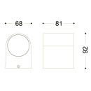 Globo 34163 venkovní nástěnné svítidlo Veronika 1x35W | GU10 | IP44 - antracit