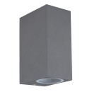 Globo 34164-2 venkovní nástěnné svítidlo Veronika 2x35W | GU10 | IP44 - antracit