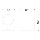 Globo 34164 venkovní nástěnné svítidlo Veronika 1x35W | GU10 | IP44 - antracit