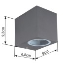 Globo 34164 venkovní nástěnné svítidlo Veronika 1x35W | GU10 | IP44 - antracit