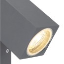 Globo 34164W venkovní nástěnné svítidlo Veronika 1x35W | GU10 | IP44 - nastavitelné, antracit
