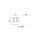 Globo 34168SA LED nástěnné svítidlo VERONIKA | 3W integrovaný LED zdroj | 308lm | 3000K | béžová