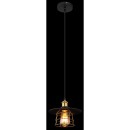 Globo 15086BH závěsné stropní svítidlo Viejo 1x60W | E27 - černá, mosaz, zlatá