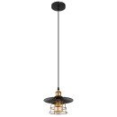 Globo 15086BH závěsné stropní svítidlo Viejo 1x60W | E27 - černá, mosaz, zlatá