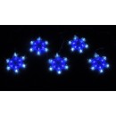 VLOČKY LED  BÍLO MODRÁ