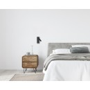 Italux WL-21017-BL LED bodové nástěnné svítidlo Cali | 2.5W integrovaný LED zdroj | 3000K | s vypínačem | černá